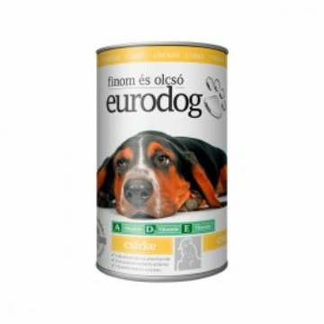 euro dog kutyaeledel 1240 g konzerv csir kés