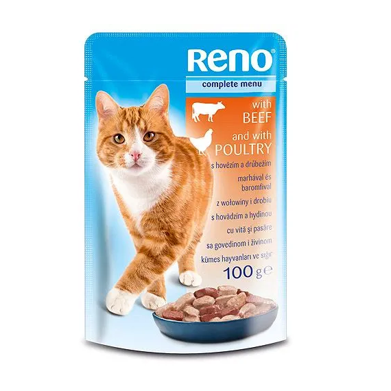 reno macskaeledel 100 g marha-baromfi al utasa