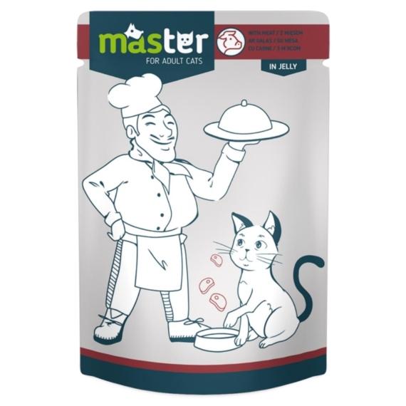 master macskaeledel 80 g húsos