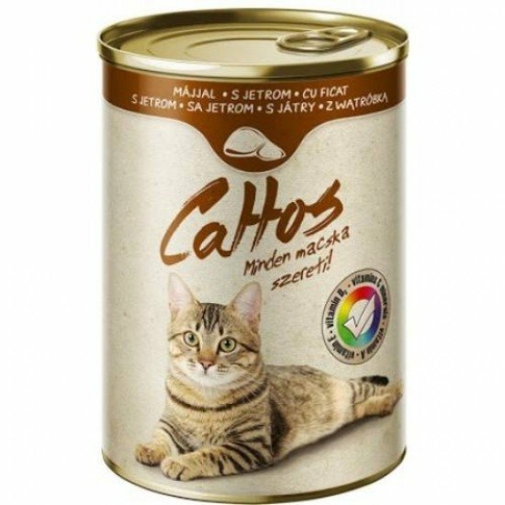 cattos macskaeledel 415g konzerv máj